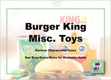 Burger King Generic Toys &