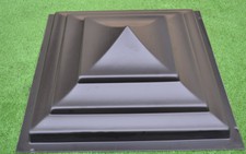 Concrete Mold Pier Caps Fence Capping 15.74x15.74in Fence Pier Cap plastic P04