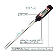 Meat Thermometer Cooking Food Digital Probe BBQ Kitchen Temperature Turkey Read