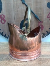 Vintage Copper Helmet Coal