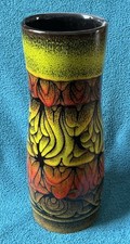Stunning Large Aegean Vintage Poole Vase , 30cm In Height . Impressed Marks.