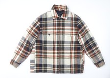 H&M Men’s Multicoloured XL Plaid Tweed Lined Zip Jacket