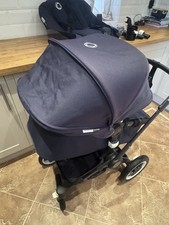 Bugaboo Buffalo Carrycot & Pushchair - Classic Navy limited edition quilted ￼