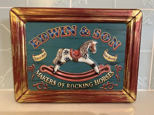 Vintage tin embossed 3d - tin, w/