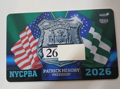 Nypd pba card - nypd, with