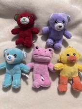 Build A Bear Bundle Of 5 Mini Plush’s Including Pink Frog And Chick