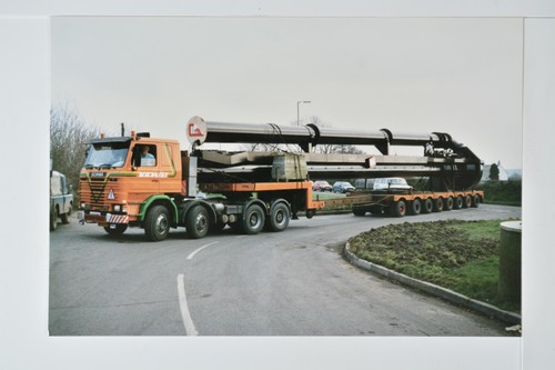 Orange scania lorry heavy - scania,