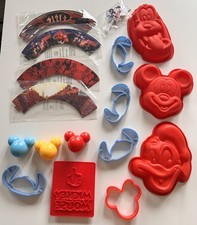 Disney silicone moulds cookie cutters cake pops cupcake surrounds bundle job lot
