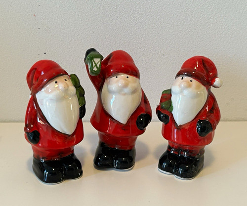 Set ceramic santa claus - of,