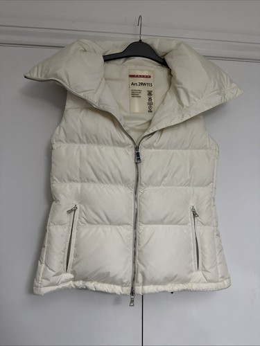 Genuine prada cream down gilet - cream,