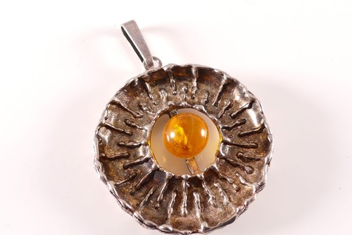 Fish country silver 835 amber - fish,