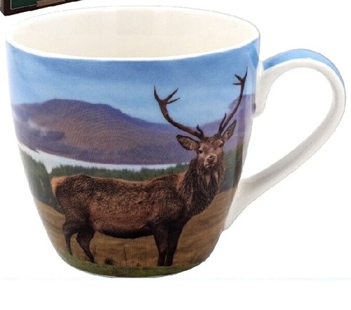 Large breakfast mug stag - breakfast,