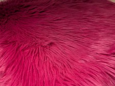 XL Hot Pink Ikea Faux Fur Cushion Cover Retro Style Y2K Shaggy Fluffy Square 