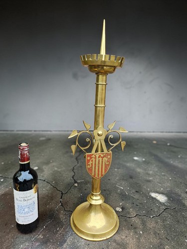 Antique candlestick candle - antique,