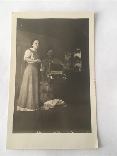 Women washing clothes wringer - women,