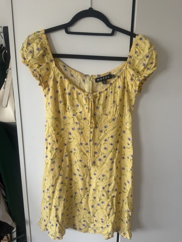 Motel yellow floral - xs,