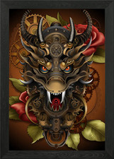 The King of Steampunk Framed