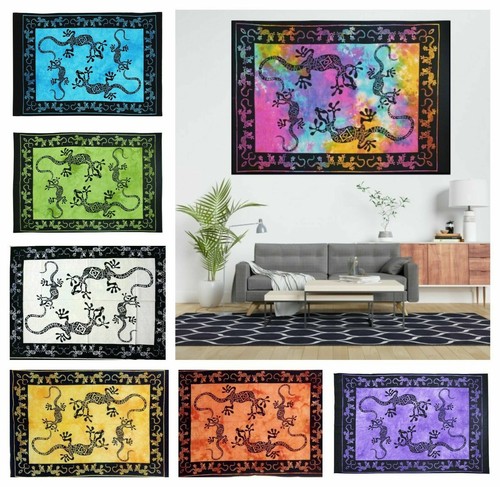 Lizard tapestry hippie boho - tapestry,