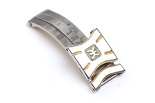Ebel Folding Deployment Clasp for Steel/Gold Sport Classic Wave Watch 12mm