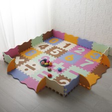 Interlocking Floor Tiles Play Mat Kids Bedroom Nursery Playroom Puzzle Soft Foam