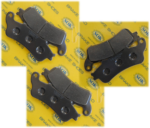 Front rear brake pads - brake, fit