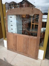 Antique Big Victorian Back Panel Pine Mirror Overmantle Frame DELIVERY POSSIBLE 