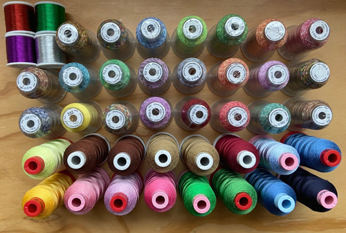 Machine embroidery threads - machine,