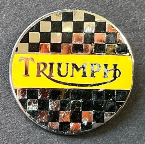 Motorcycle pin badge triumph - motorcycle,