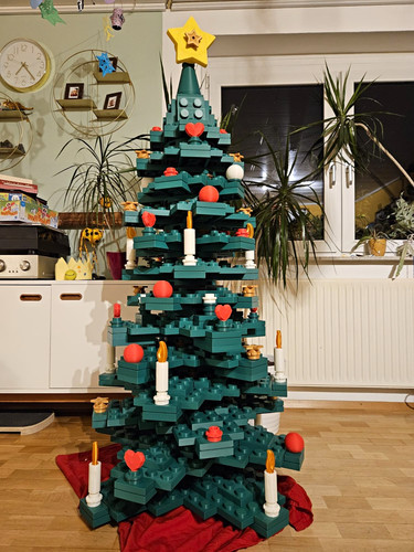 Giant brick christmas tree - giant,