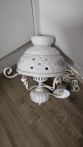 Vintage milk white floral - white,