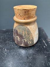 Diana Worthy Crich Studio Pottery Jar with cork lid
