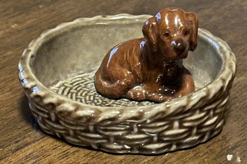 Vintage ceramic puppy - ceramic,