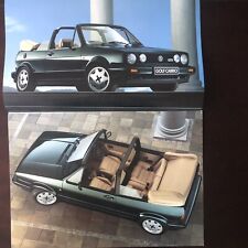 Volkswagen Mk1 Golf Convertible UK Brochure Clipper GTi Rivage Sportline