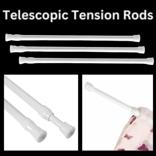 White telescopic net curtain - net,