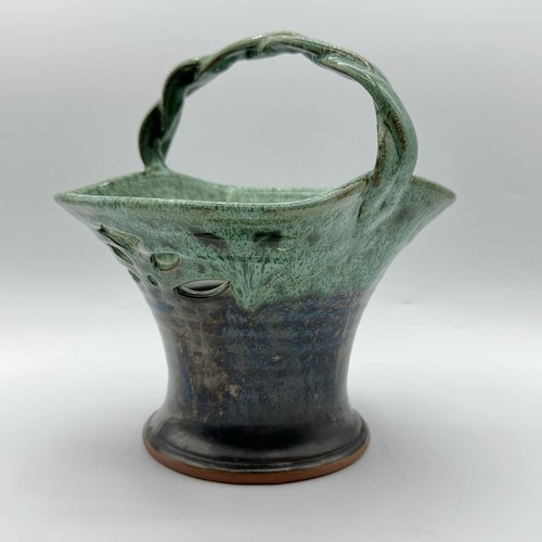 Vintage green drip glaze