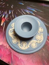 Wedgewood Jasperware blue candlestick
