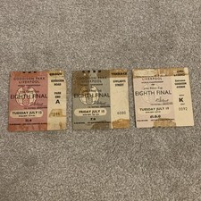 Original World Cup 1966 Tickets Stubs x3 Vintage Football Memorabilia
