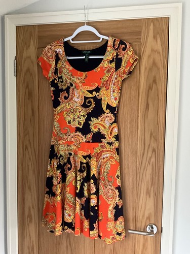 Paisely drop waist dress