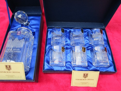 Vintage edinburgh crystal bank - crystal,