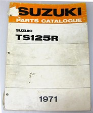 SUZUKI TS125R Illustrated Motorcycle Parts List 1971 North American Mkt