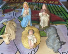 Vintage Handpainted Italy Nativity Set