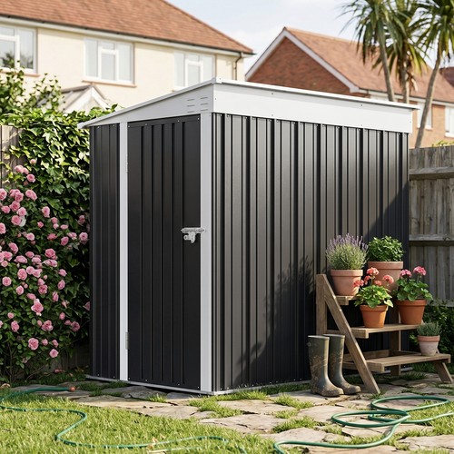 4x6ft metal garden shed - 4x6ft,