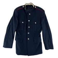 British Army Jacket No1 Dress Black 80s Royal Artillery Regiment Medium