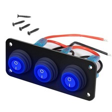 3 Gang 12V 20A Toggle Rocker