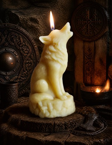Wolf fenrir figurine viking - fenrir,