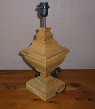 lovely large old rustic wood wooden table lamp base