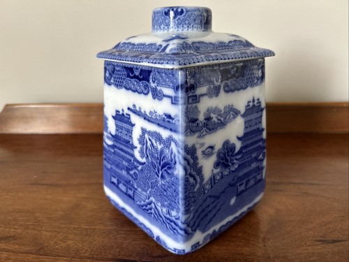 1930s ringtons willow pattern - ringtons,