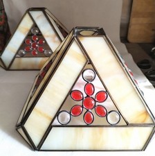 VINTAGE PAIR TIFFANY STYLE ART