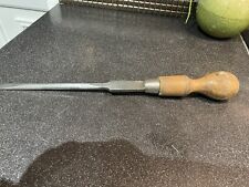 vintage wooden handled slotted screwdriver