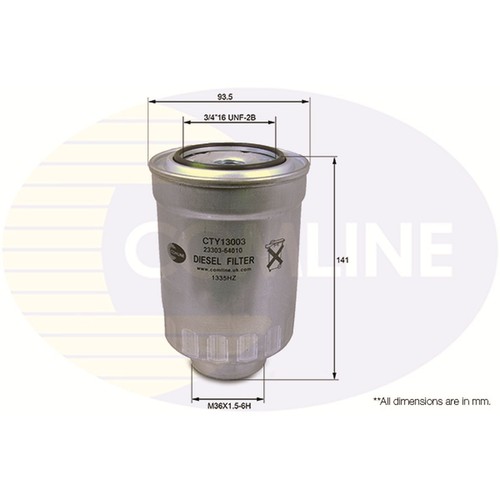 Fuel filter for - for, hilux